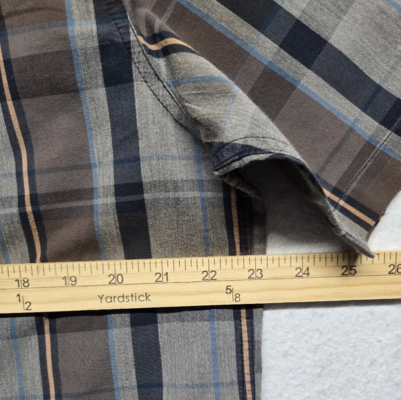 Hippy Tree Men's Short Sleeve Button Up Plaid Multicolor Shirt Sz XXL - Picture 8 of 9